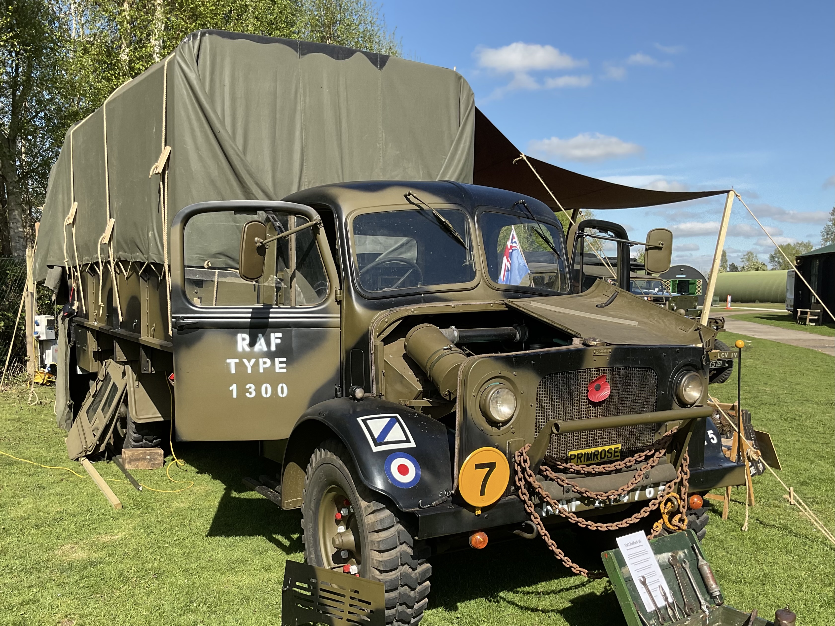 Military truck at Thorpe Camp