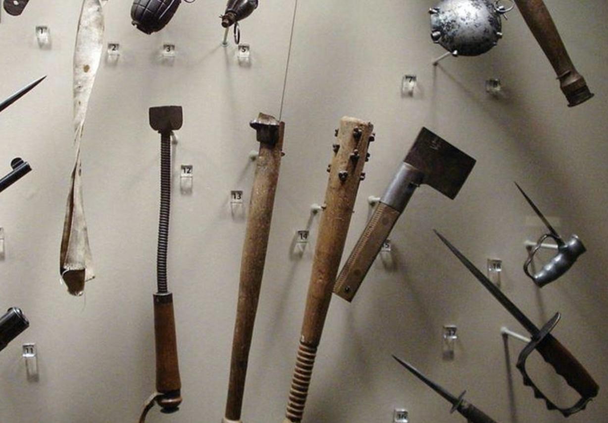 Handheld trench warfare weapons
