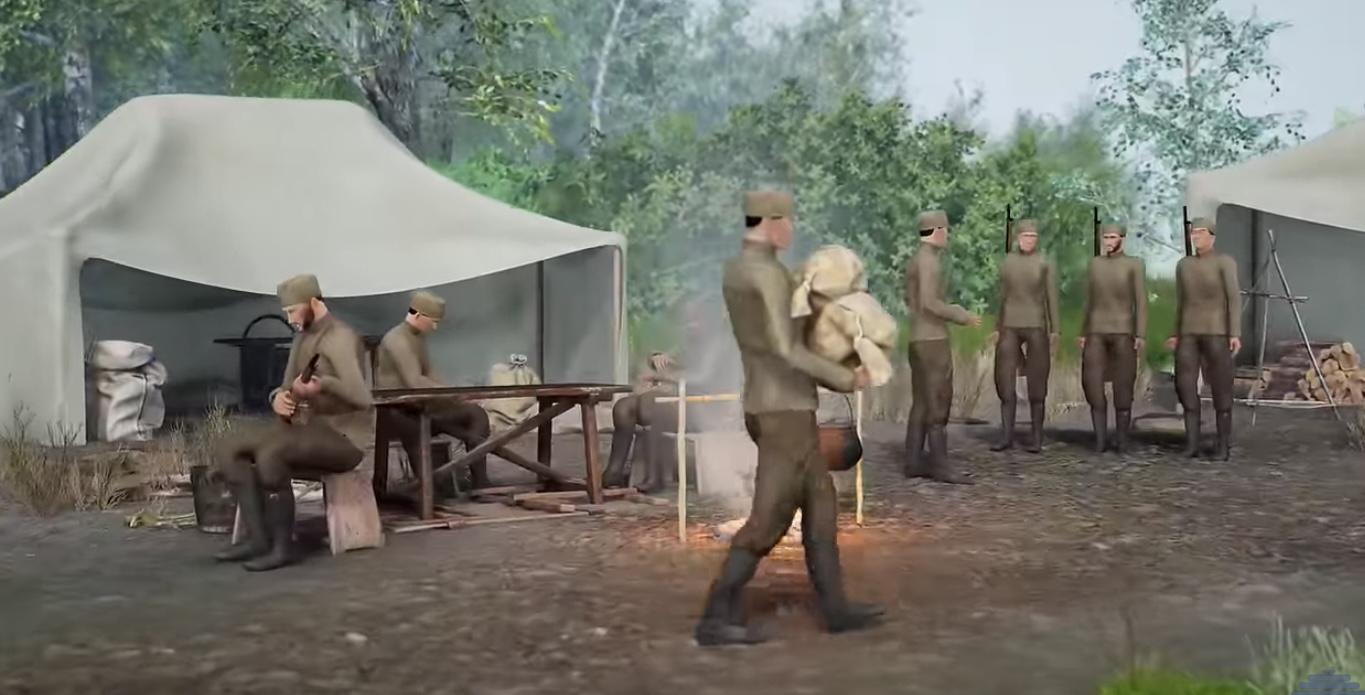 Soldiers camp