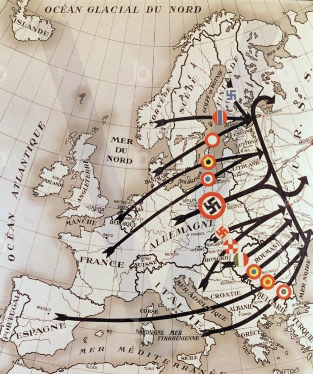 Map of invasion