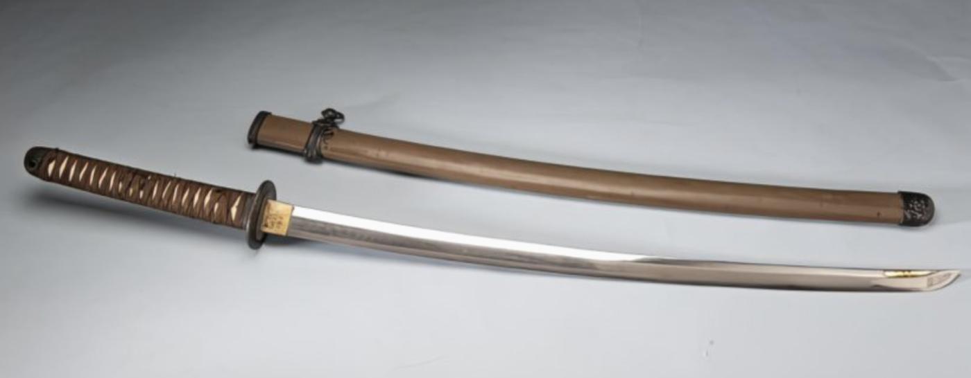 Military sword shin gun to