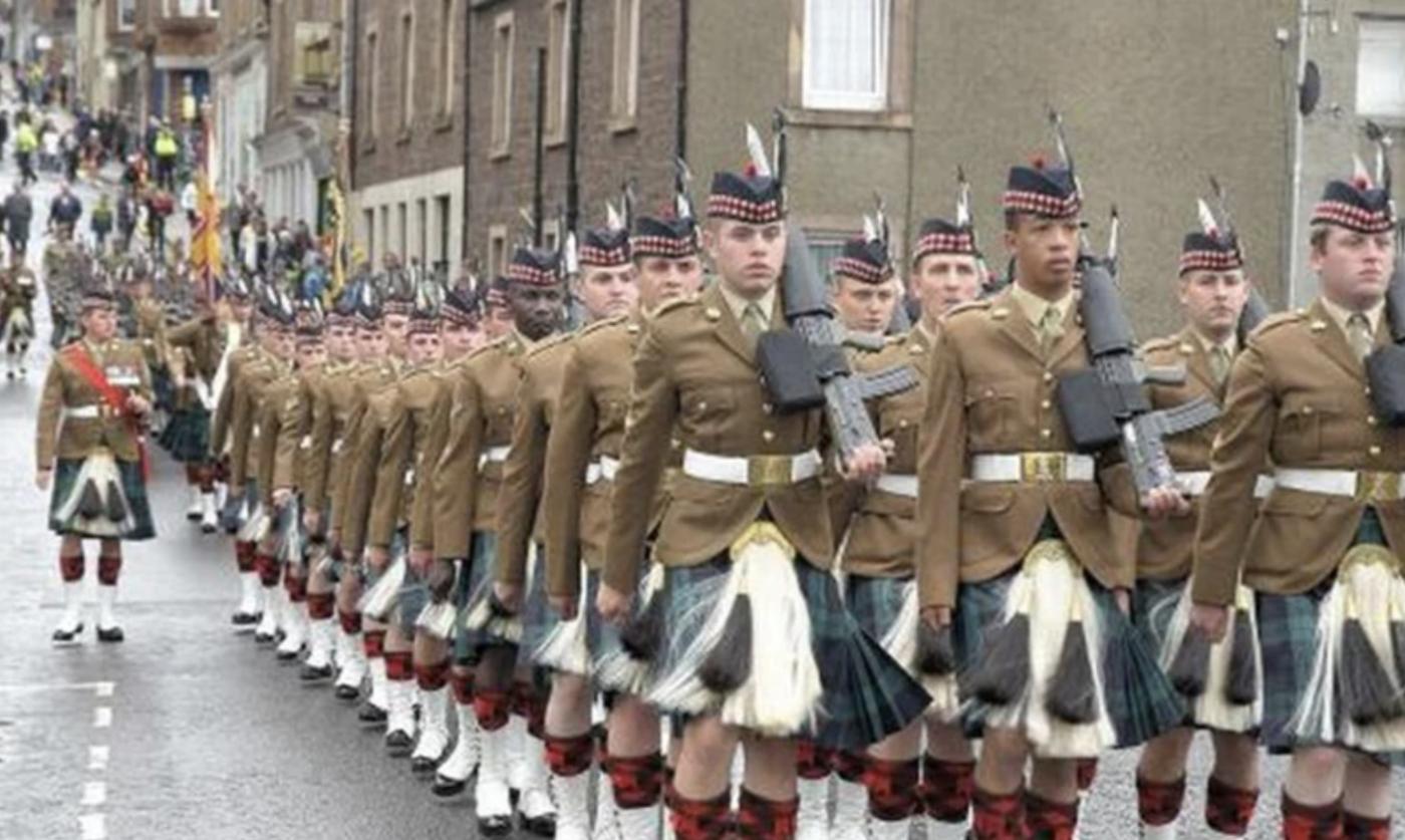Scottish troops