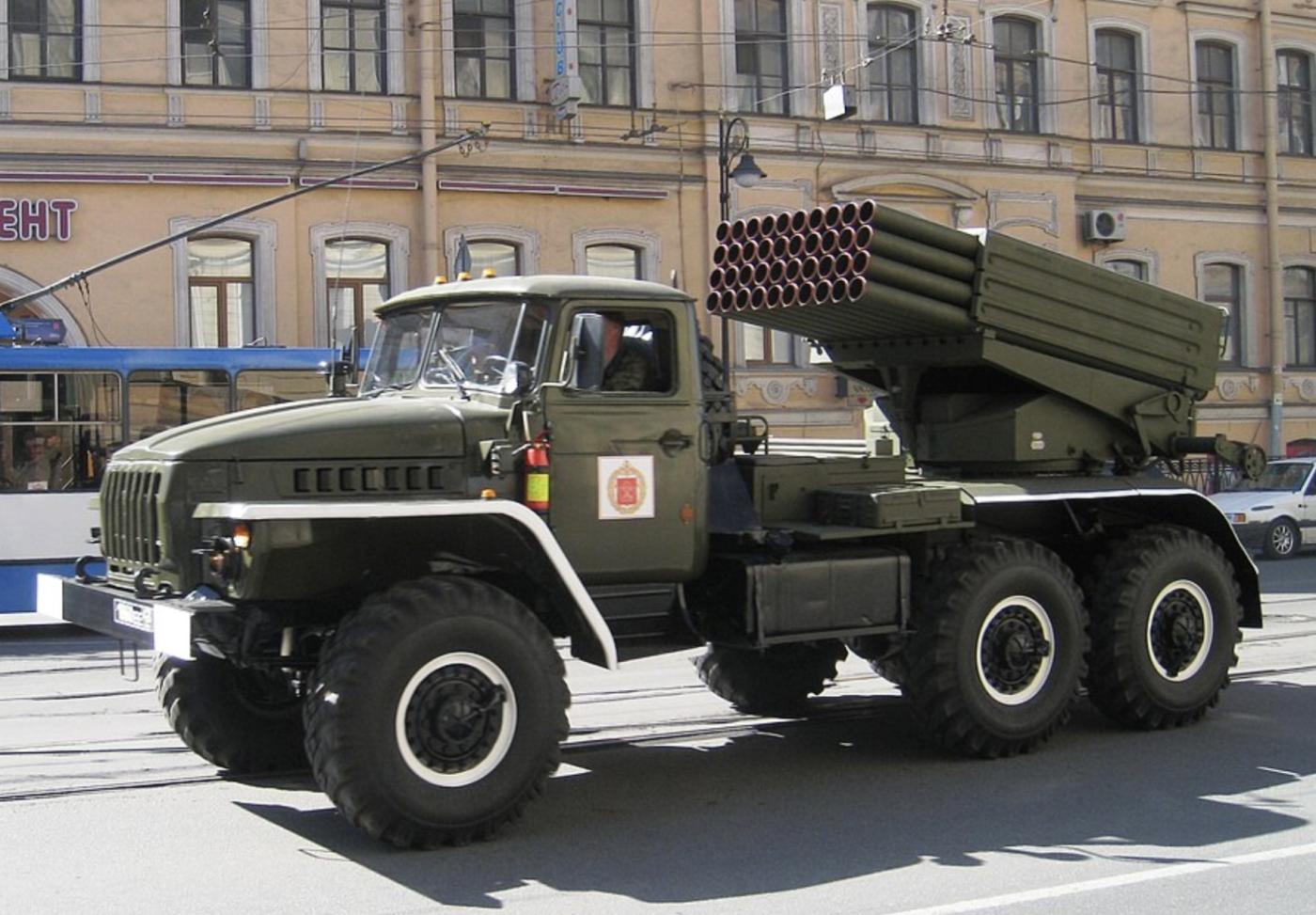BM-21 grad rocket launcher