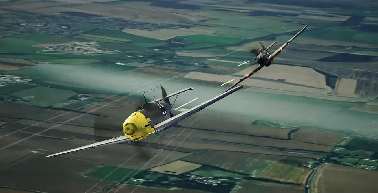 Fighter planes spitfires and meccersmit 