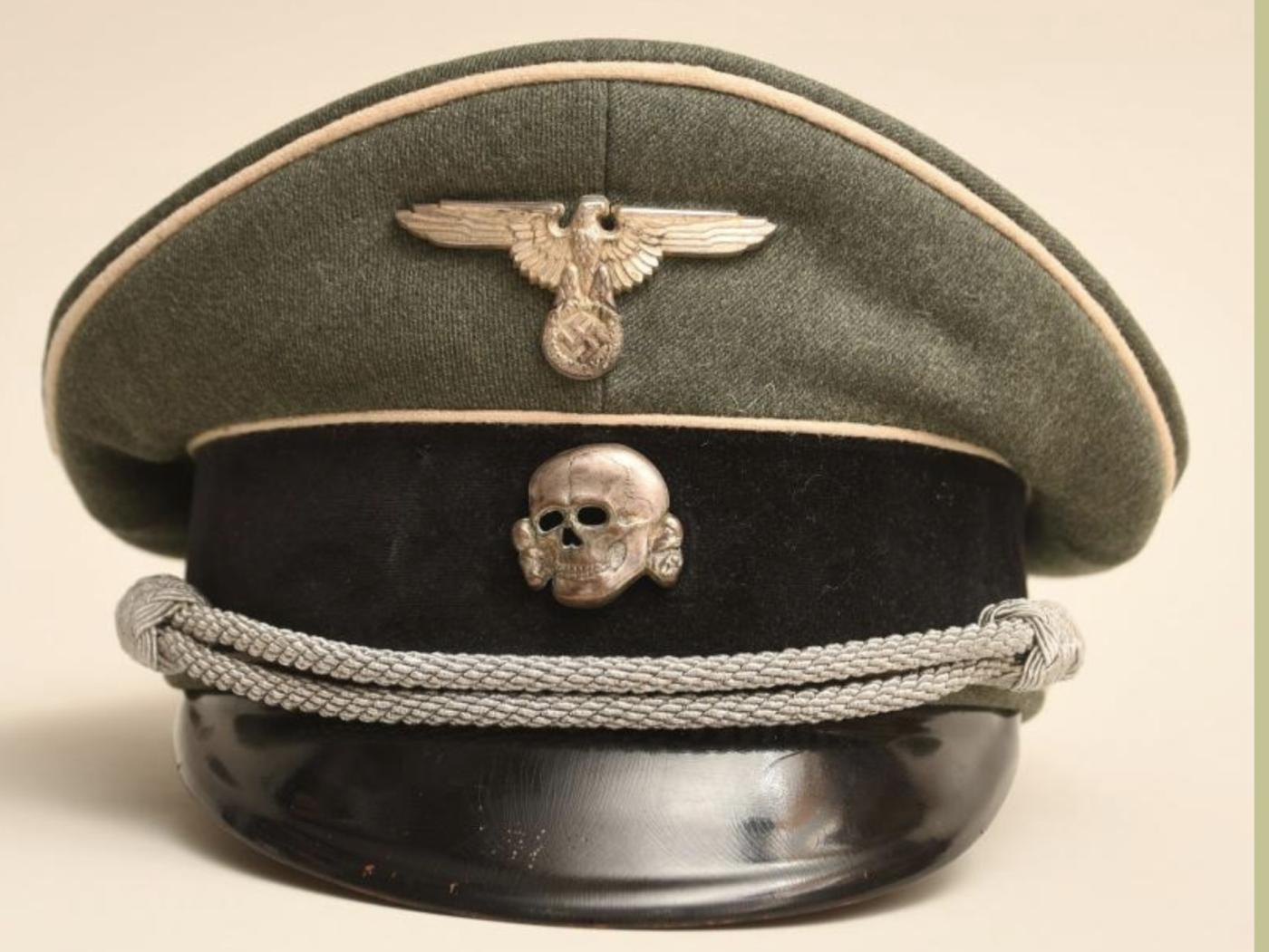 Ss uniform schirmmutze hat German army military 
