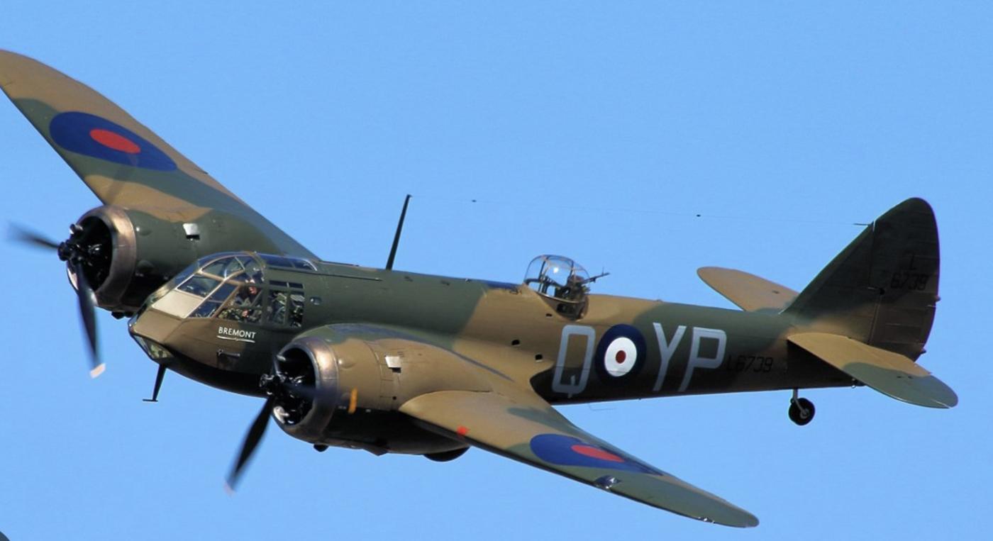 RAF bomber plane Bristol Blenheim fighter 