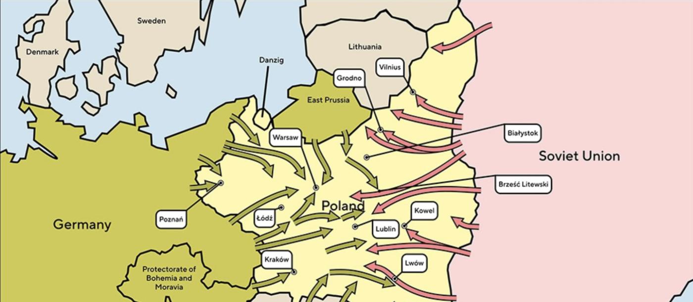 Military plan of ww2 attack on Poland