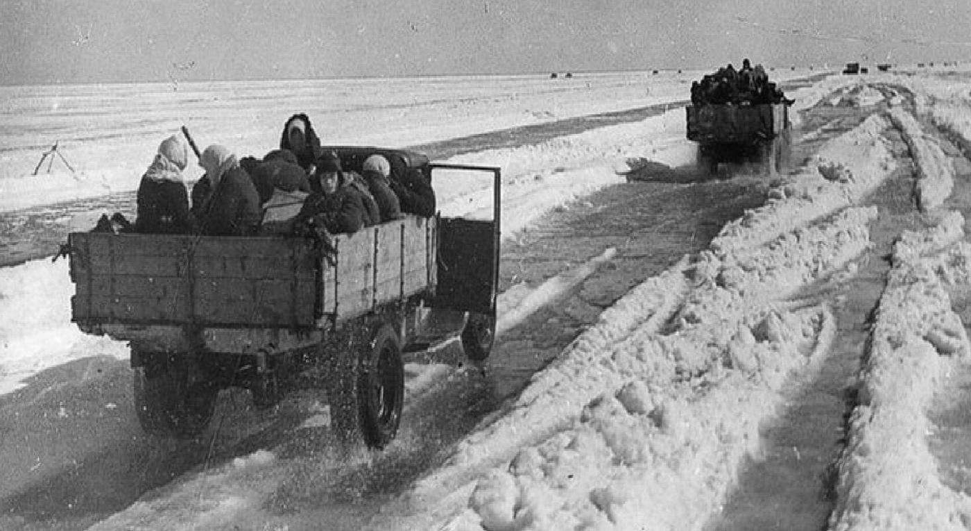 Lagoda lake ww2 frozen route to Leningrad resupply route