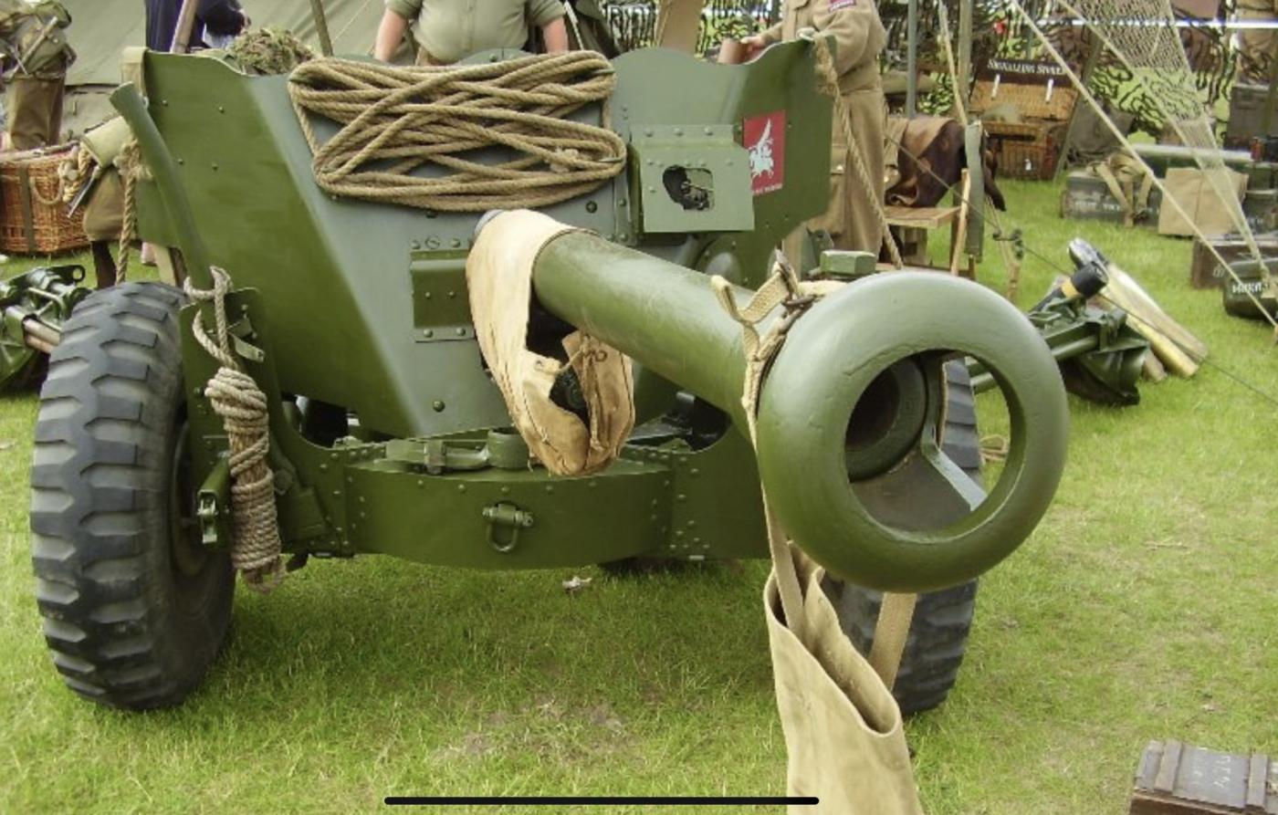 British artillery 6 pounder airborne version