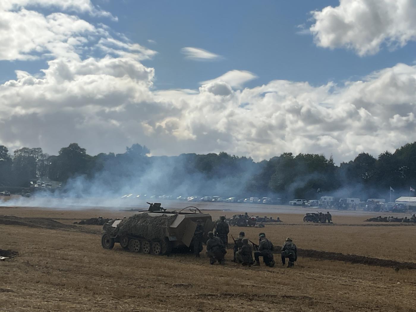 Reanactment battle victory show