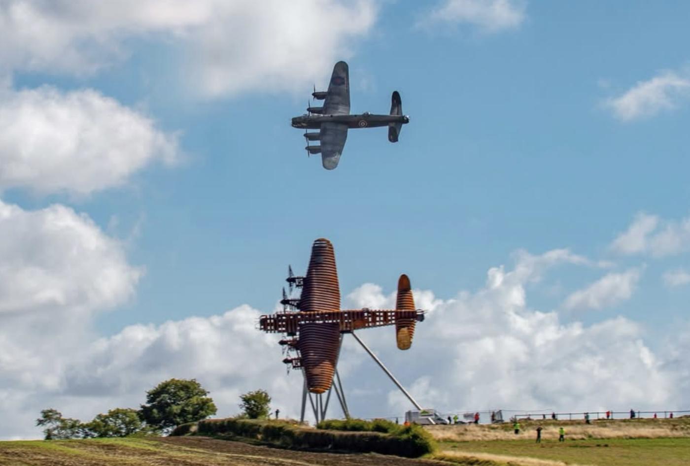 Lancaster bomber statue 