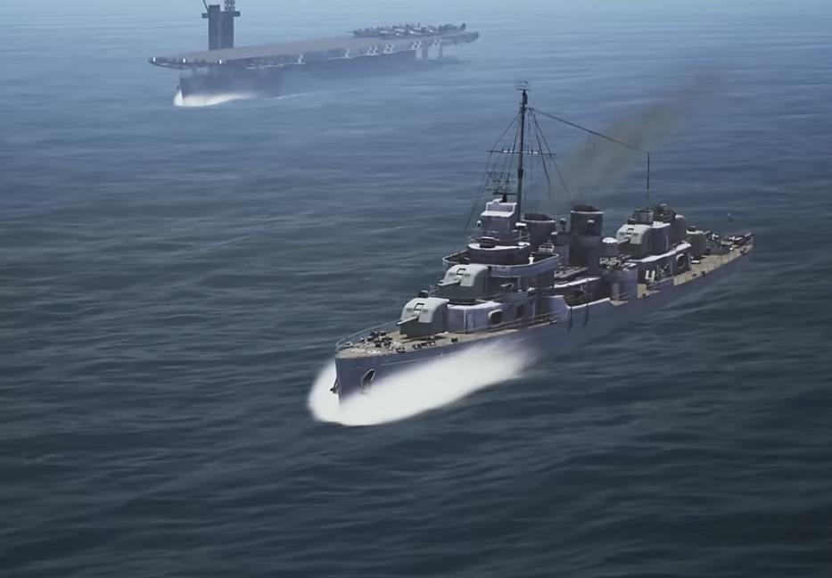 Us johnstons war ship ww2