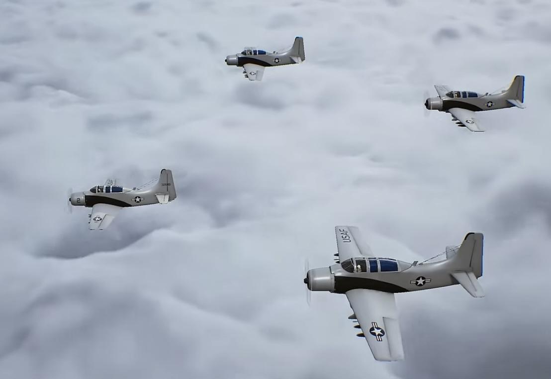 USA planes ww2 sky raiders