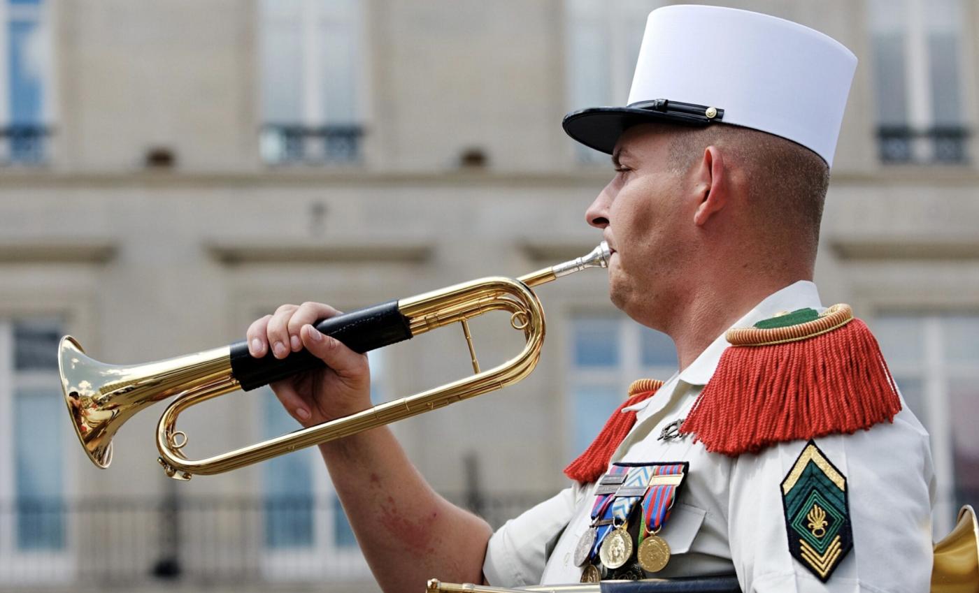 White French foreign legion kept white hat