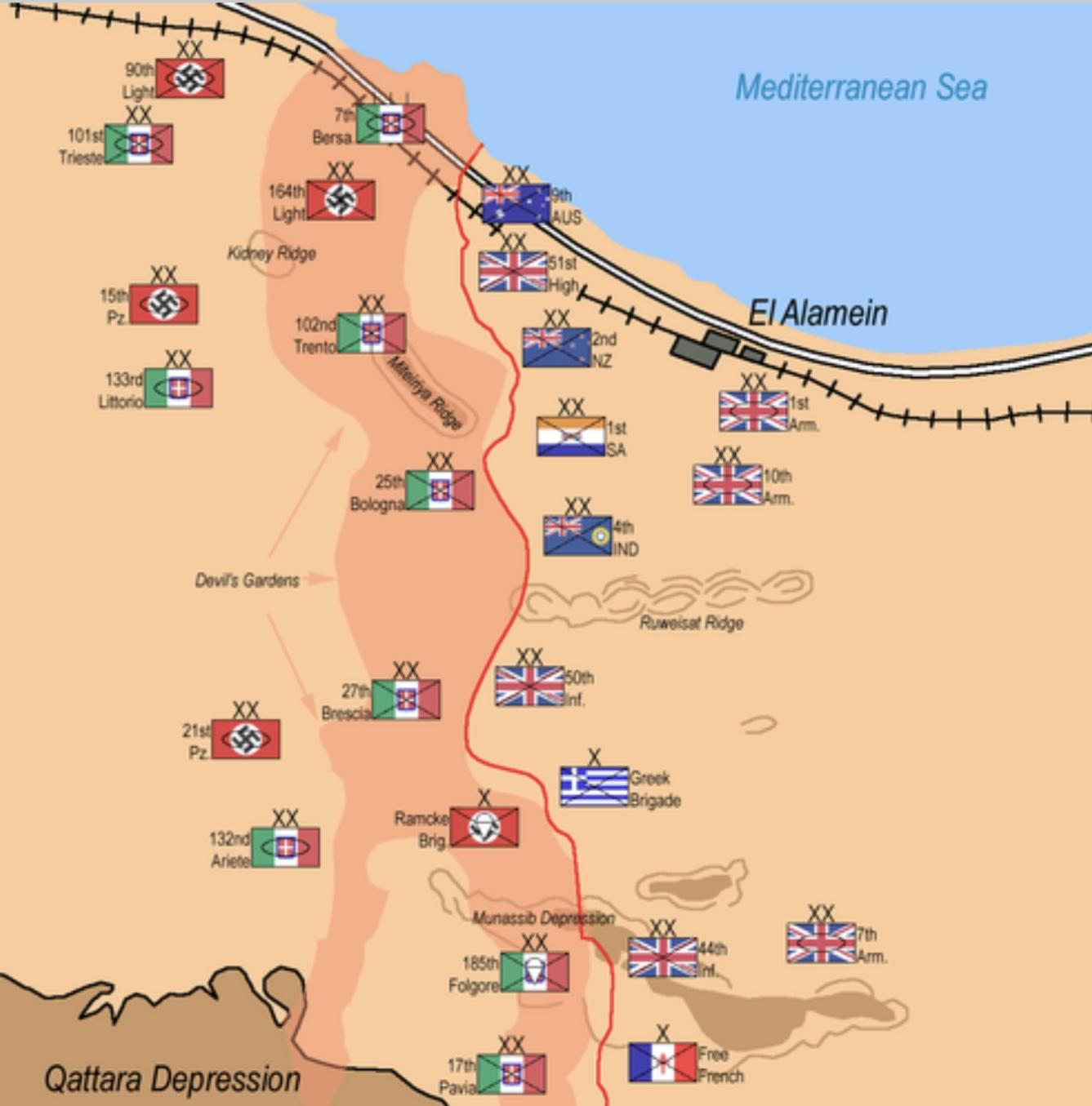 Devils garden mined areas