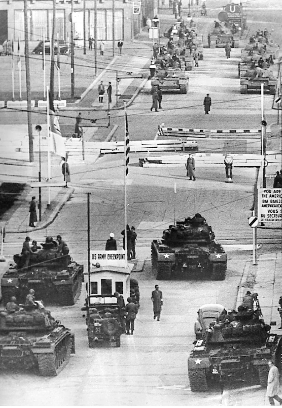 Check point Charlie stand off