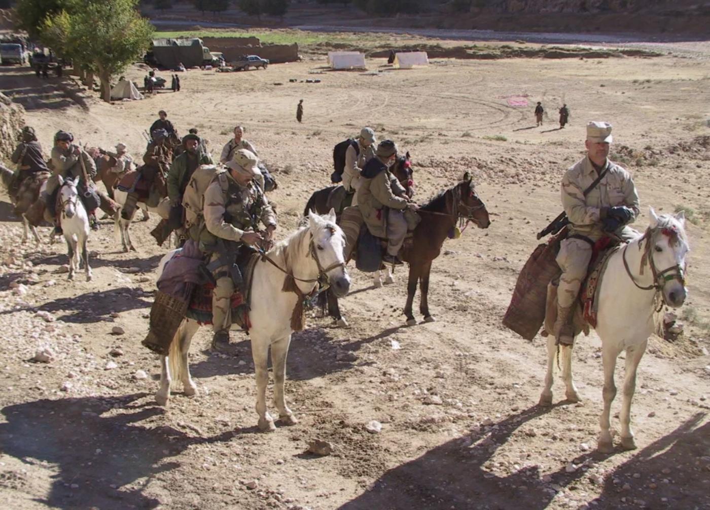 Allied forces on horseback 