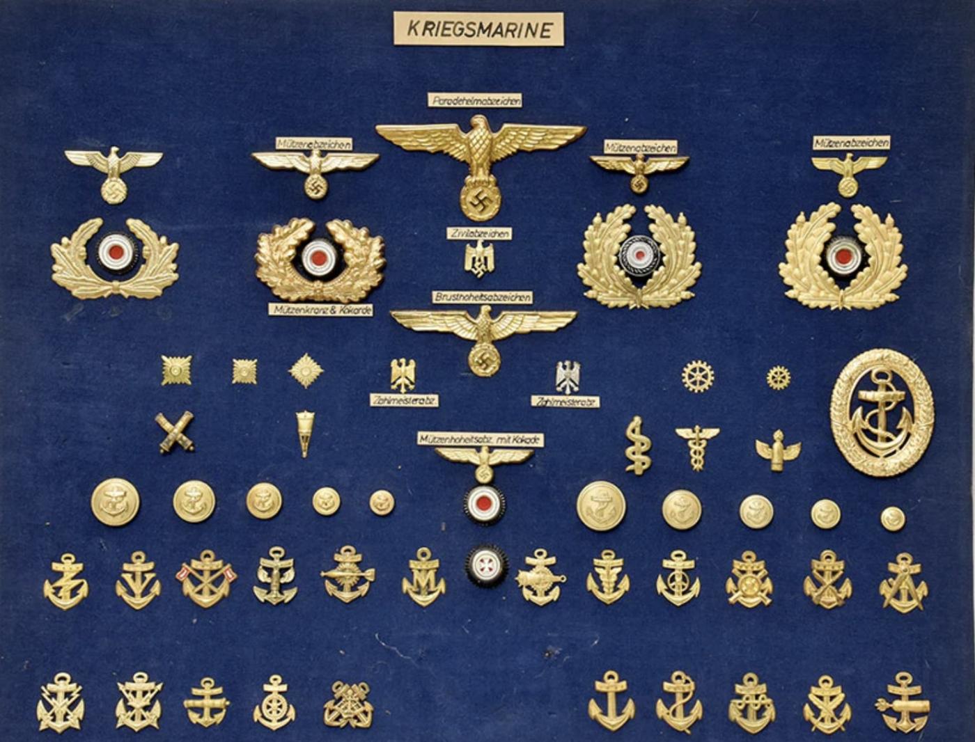 Kriegsmarine badges 