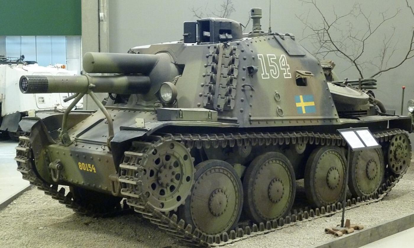 Swedens stormartillerivagn tank