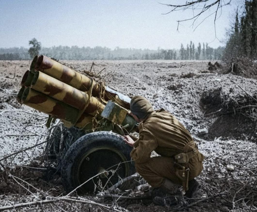 Nebelwerfer mortar of ww2 German