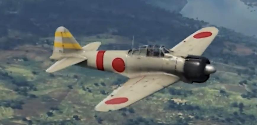 Japans zero fighter bomber plane 