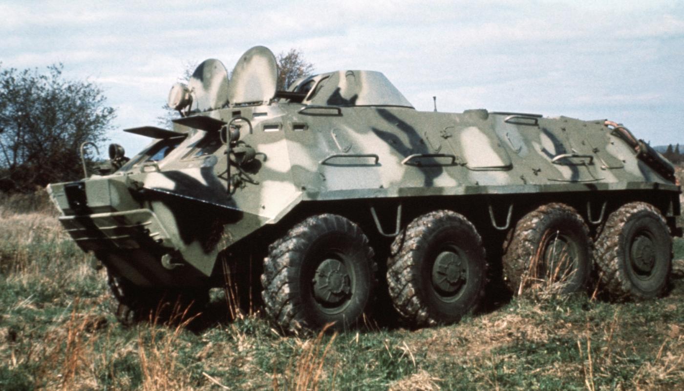 Soviet btr-60 armoured personnel vehicle