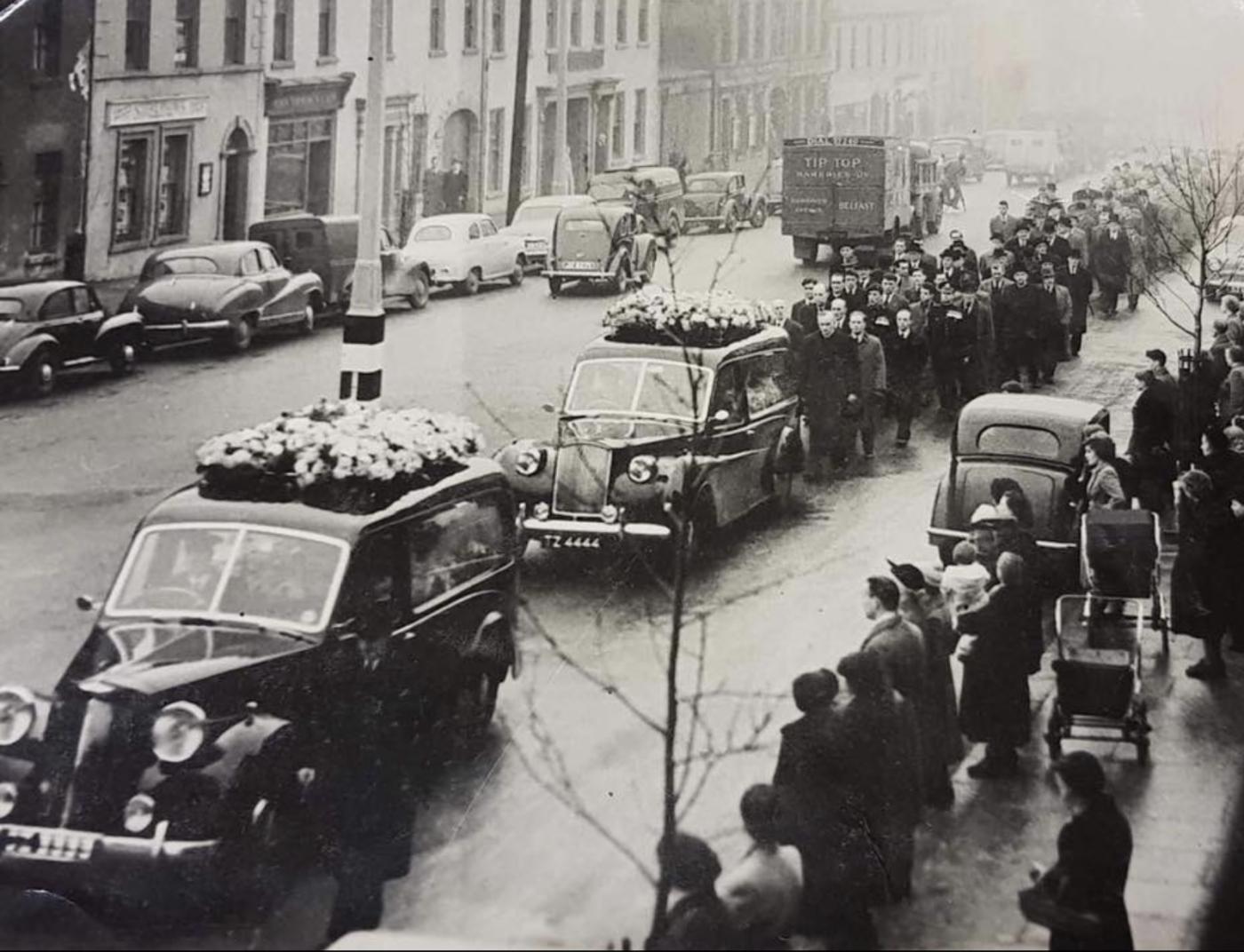 Sad legends paddy mayne funeral procession 