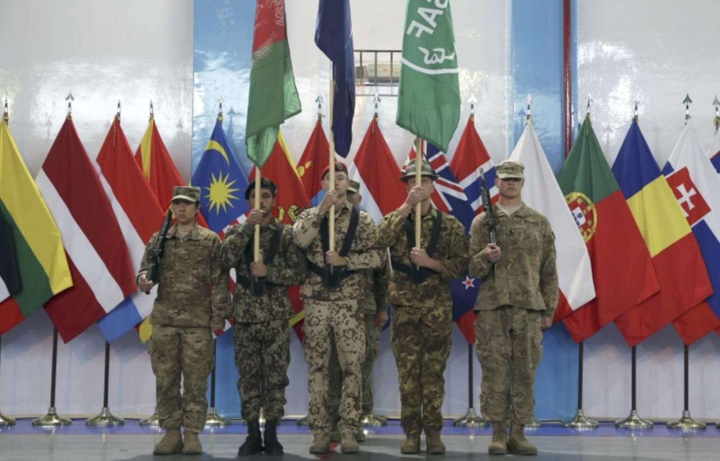Afghanistan flag ceremony 