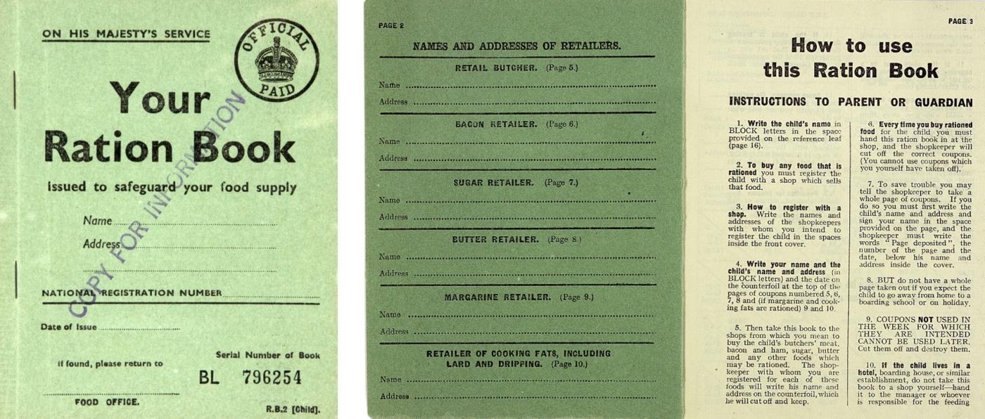 British ration book 