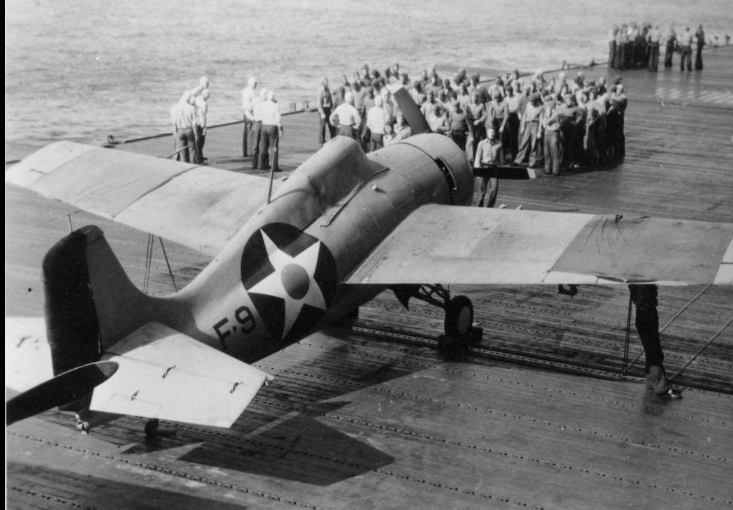 F4f-3 Grumman wildcat plane aircraft carrier based uss plane