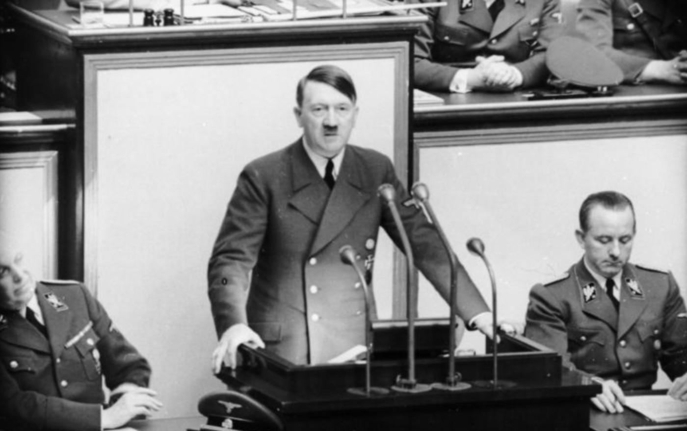 Hitler giving speech