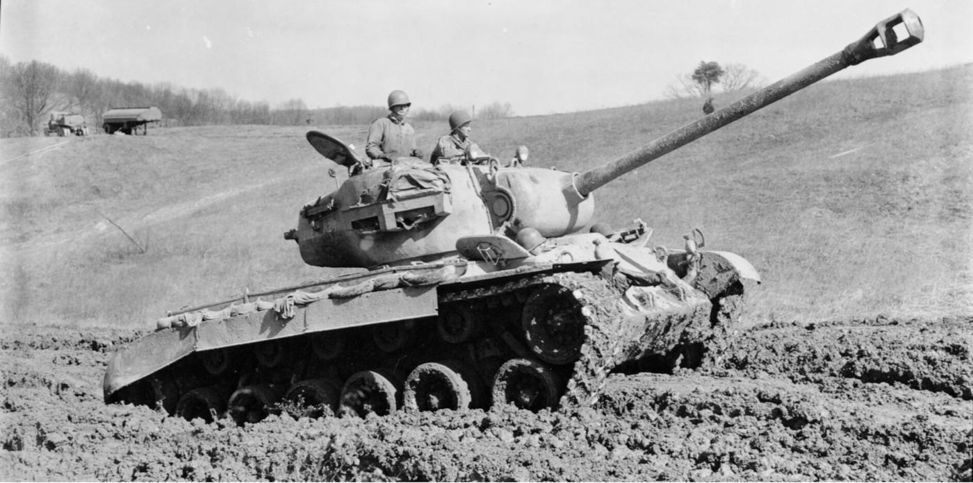 U.s Pershing m26 heavy battle tank 