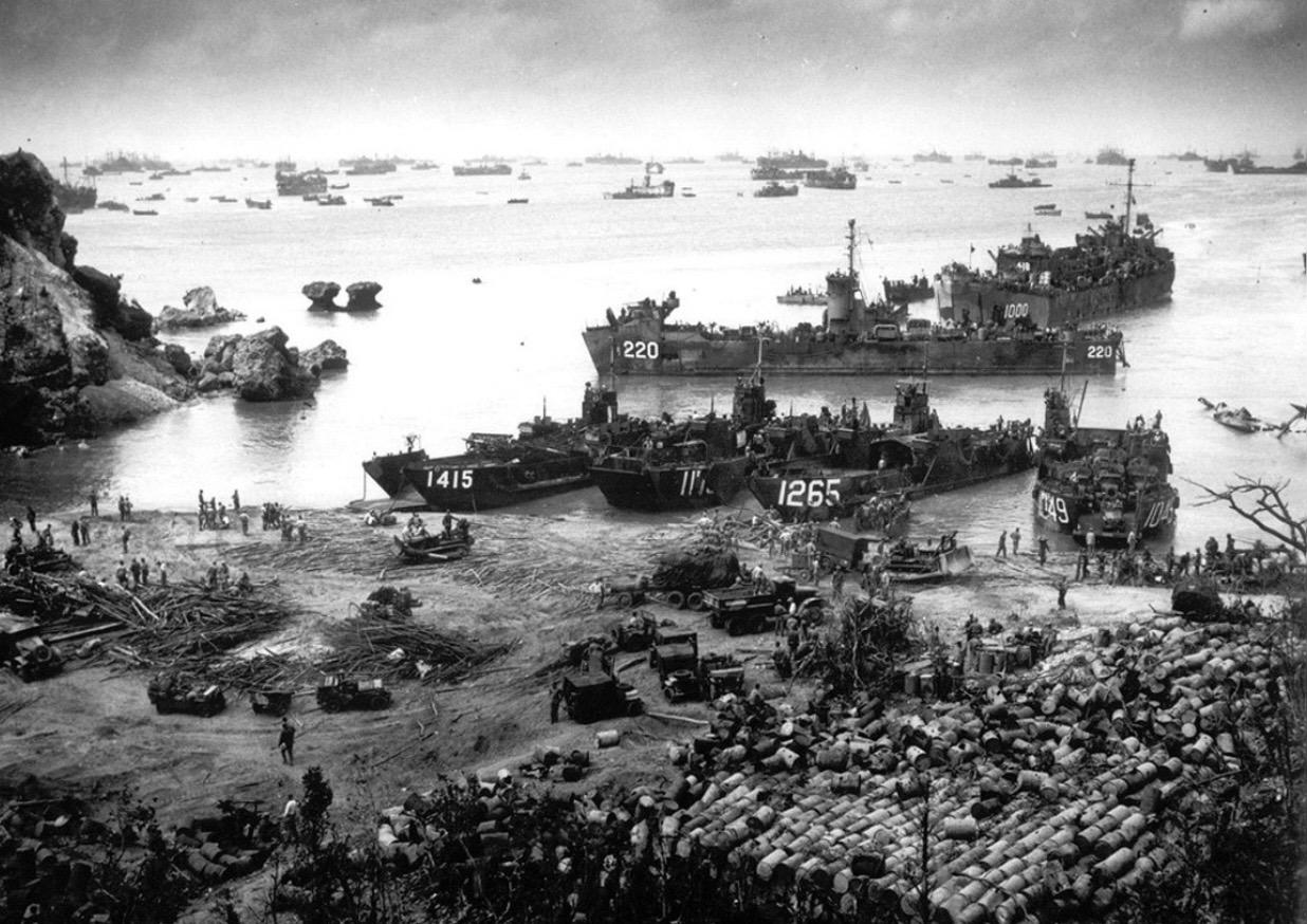 Us troop beach landings 