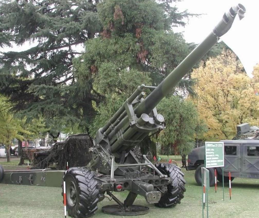 Argentinian 155mm l33 artillery gun