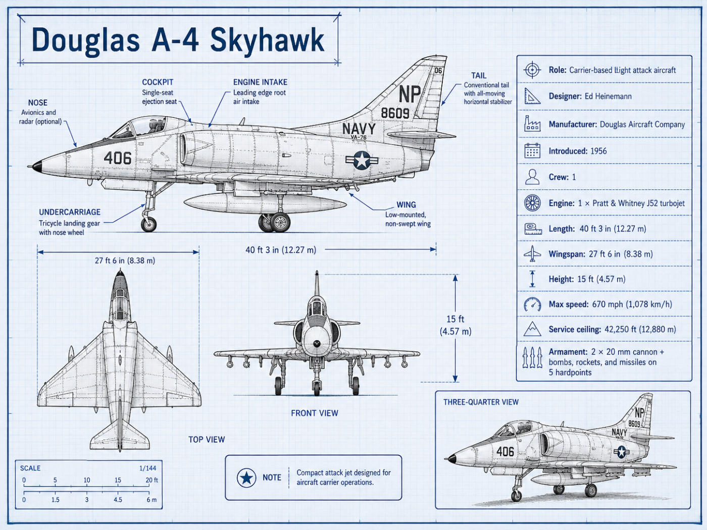 A-4 skyhawk