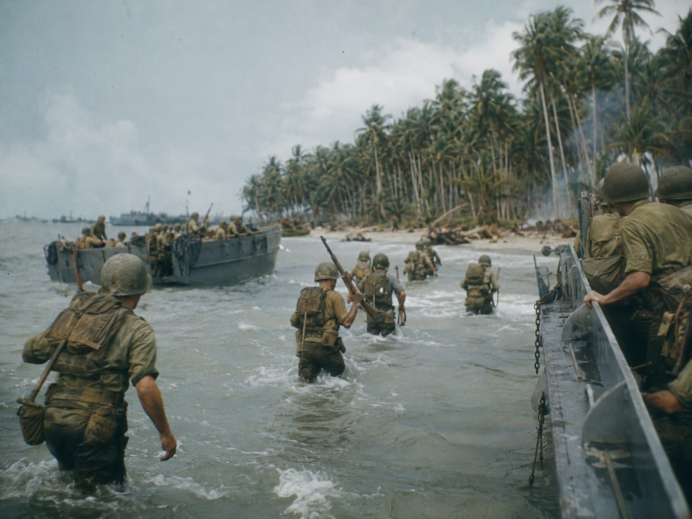 U.s marines land on Guadalcanal 