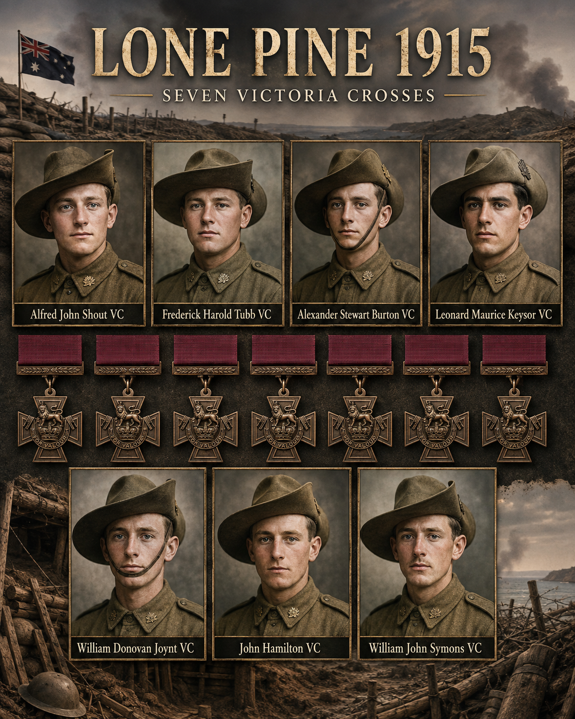 7 Victoria crosses awarded 