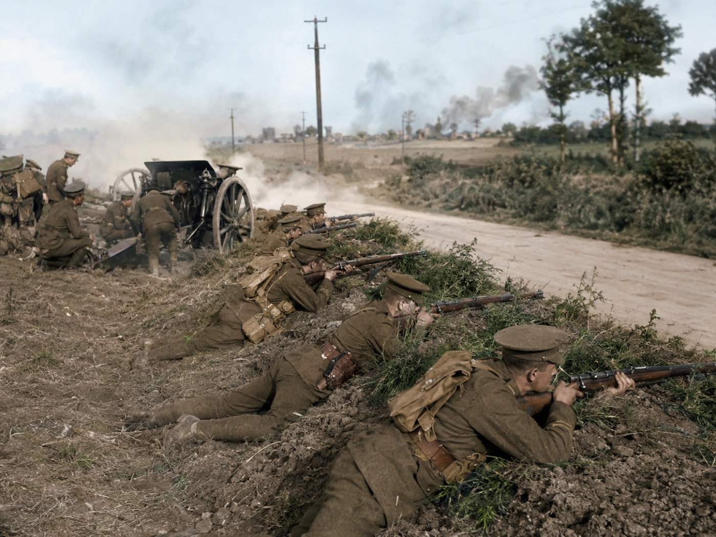 Defending British forces bef WW1