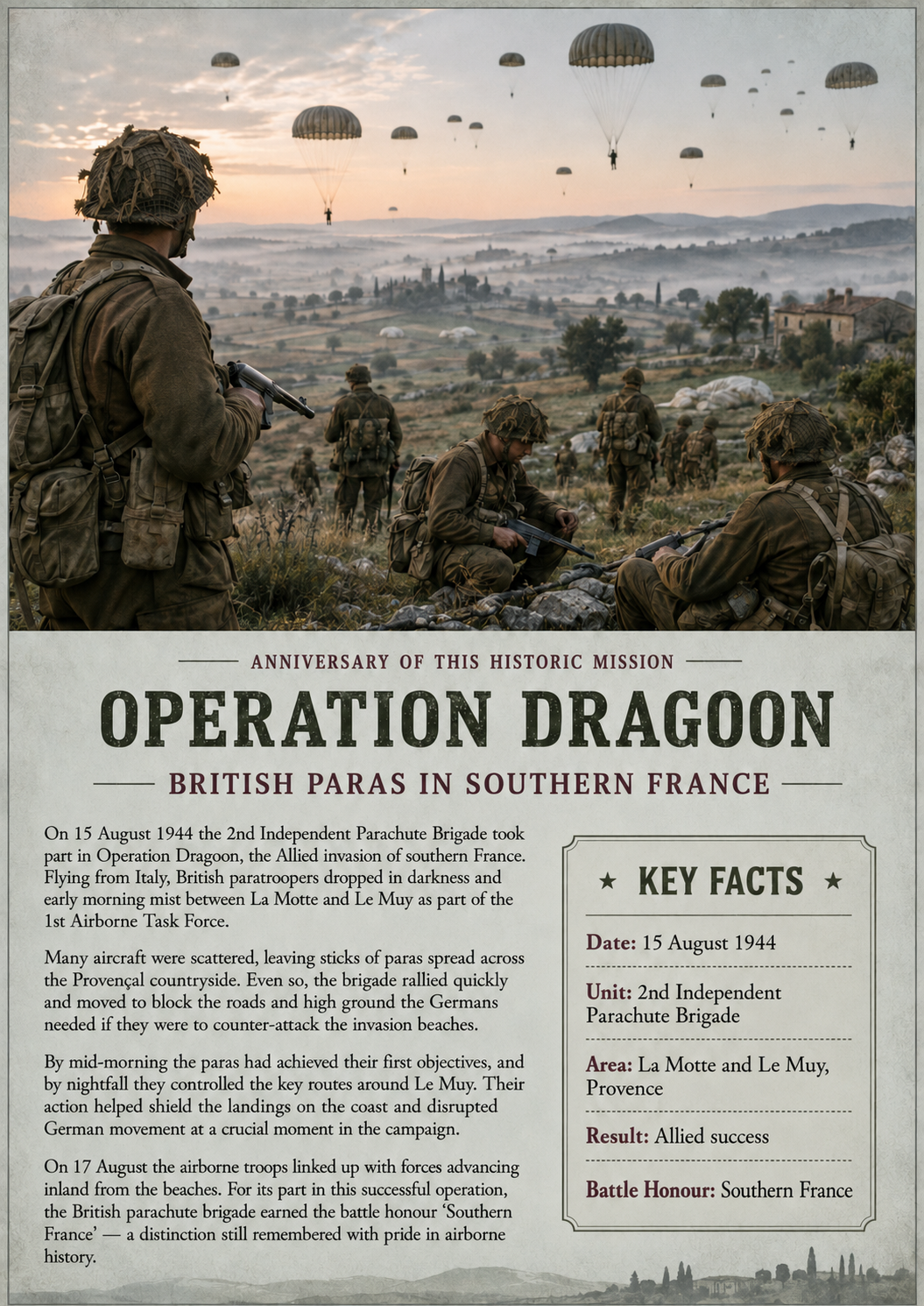 Operation dragoon British paras 