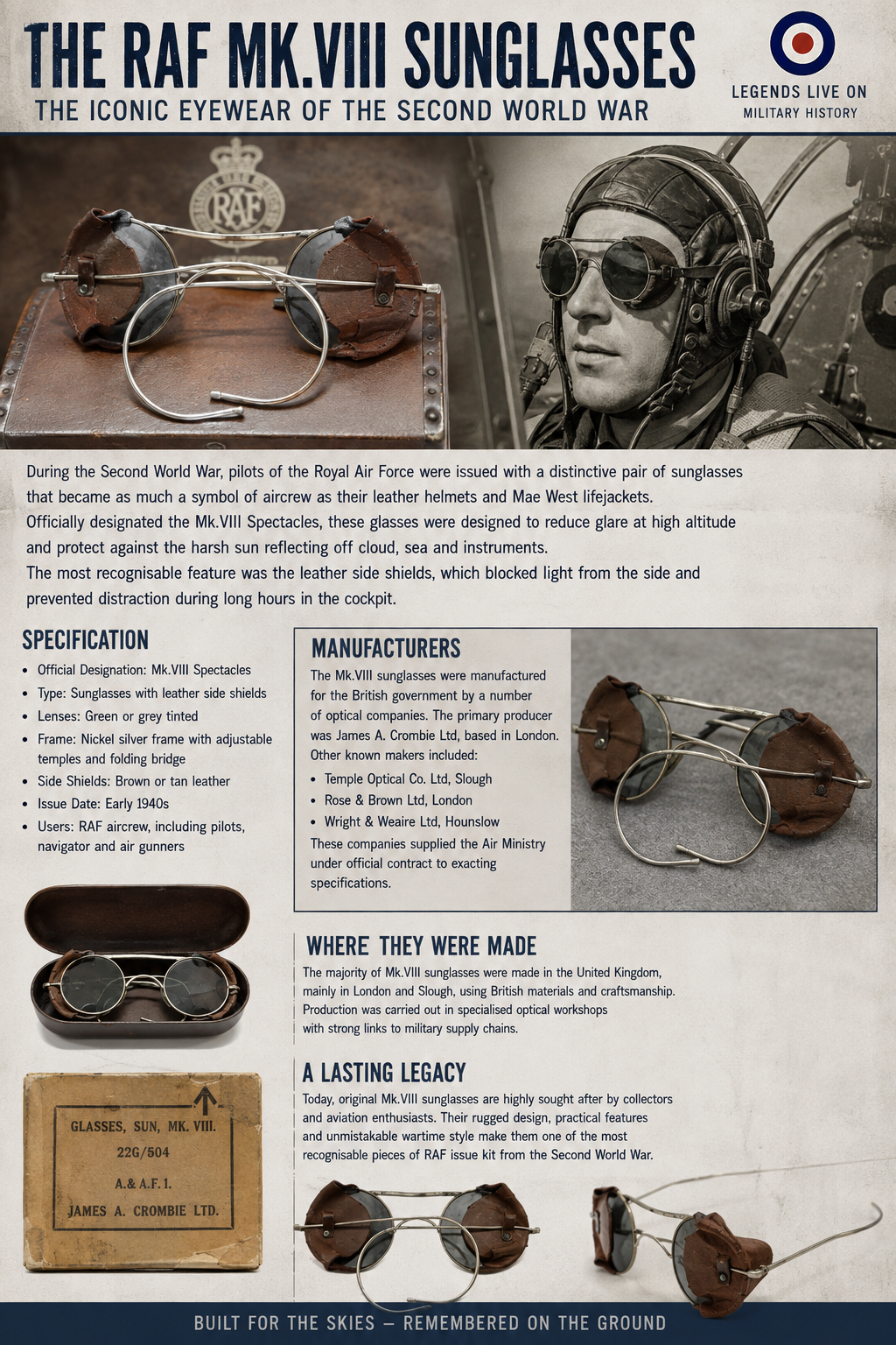 RAF ww11 sunglasses 