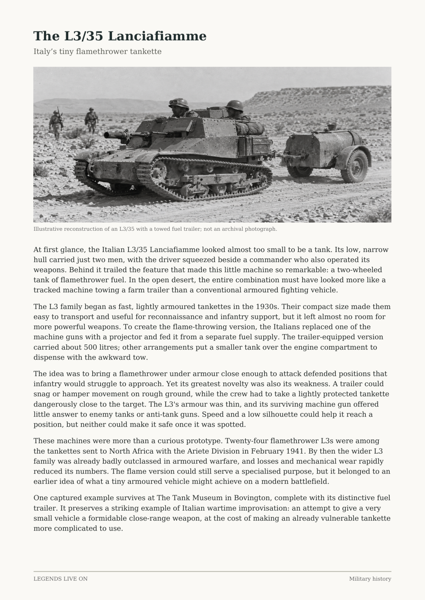 L3/35 lancia flamethrower 