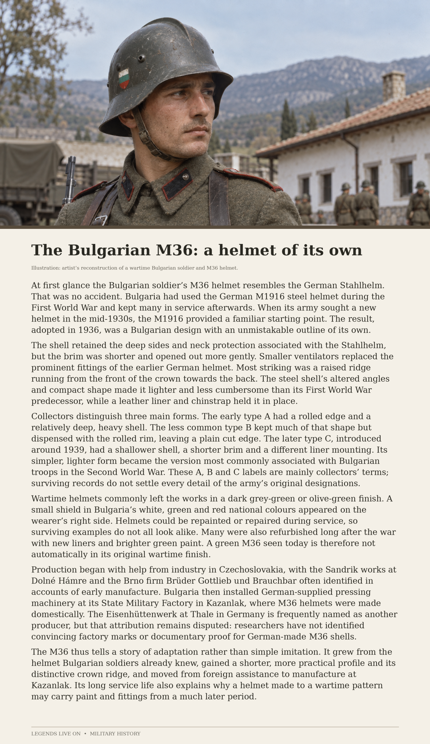Bulgarian m-36 helmet