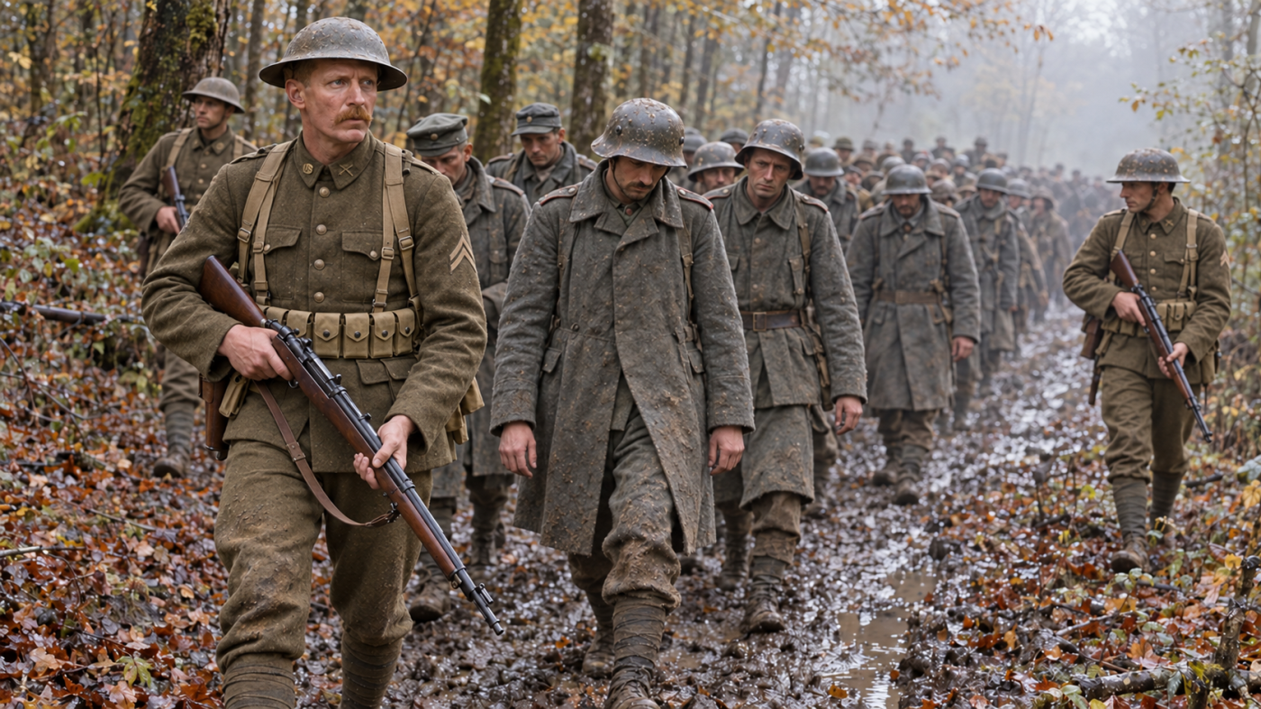 U.s army soldier medal of honour recipient cpl Alvin York captures prisoners 