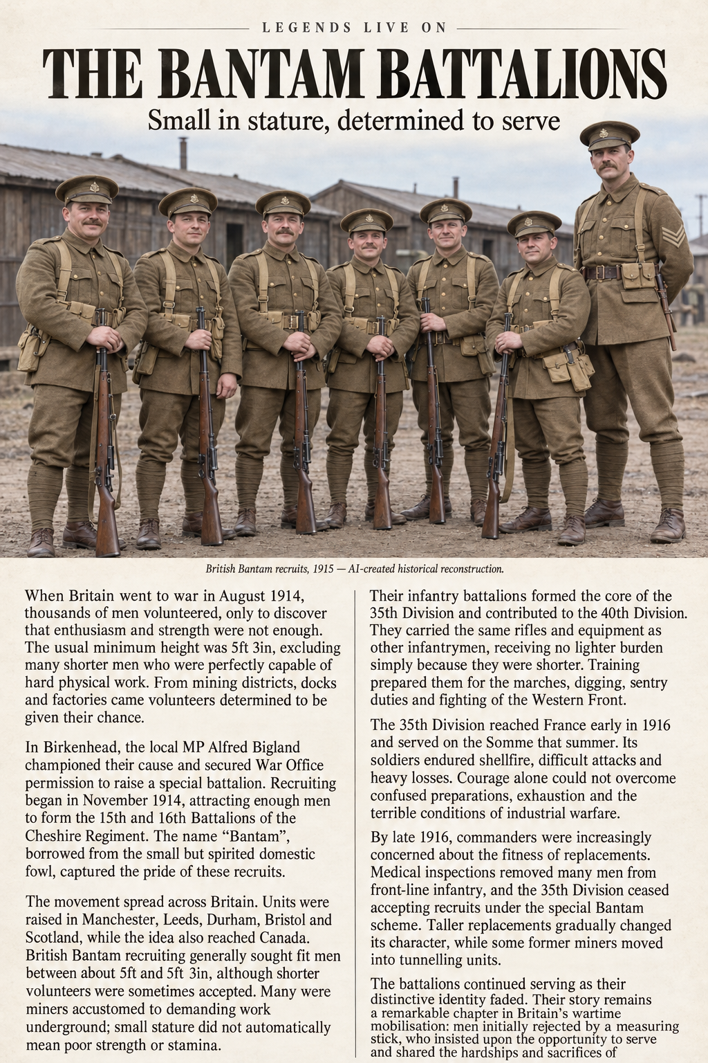 Bantam battalions 
