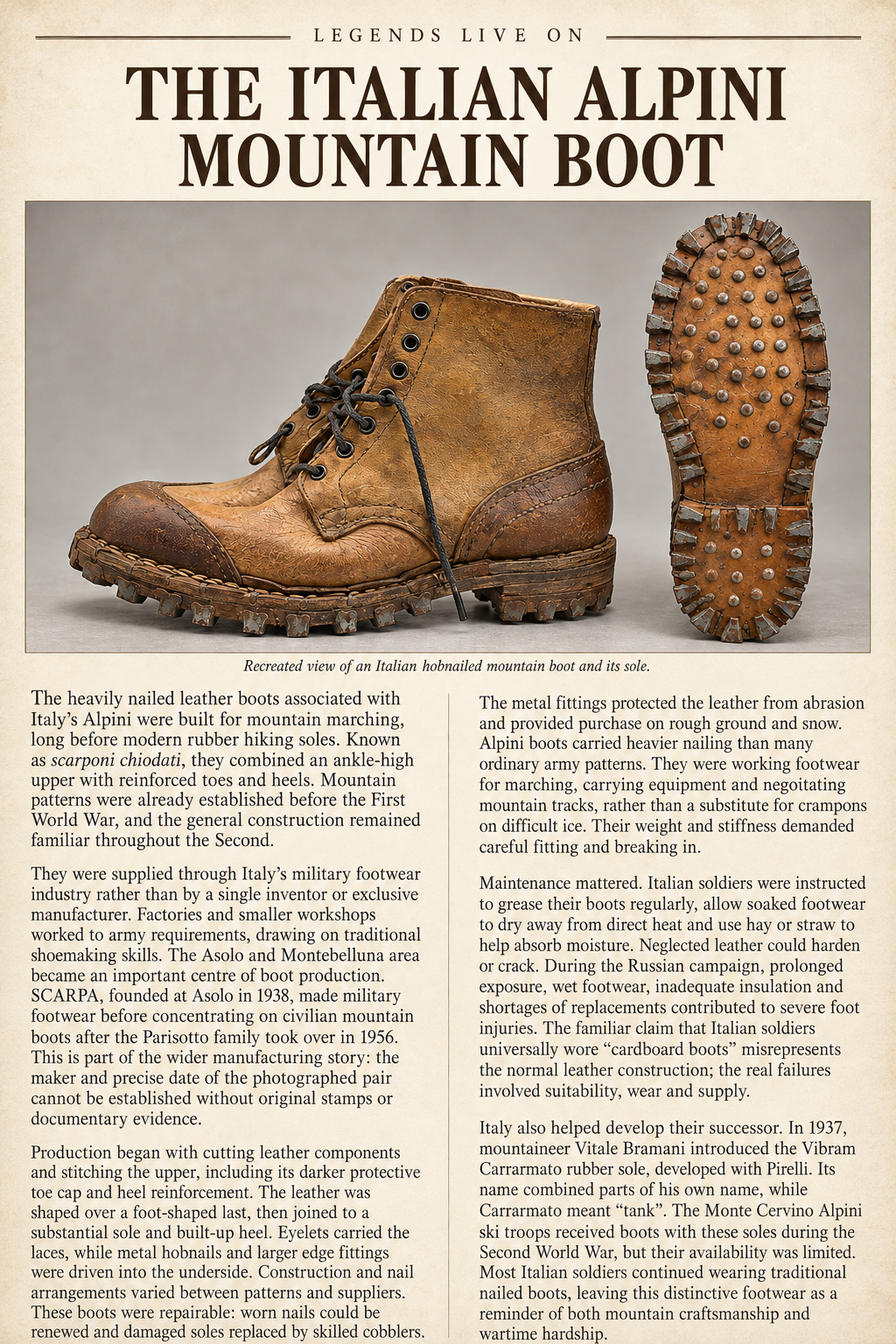 Italian alpini boot 