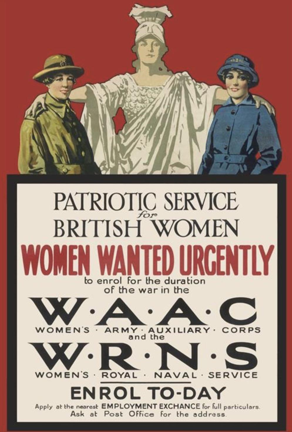 Woman’s recruitment into British forces 