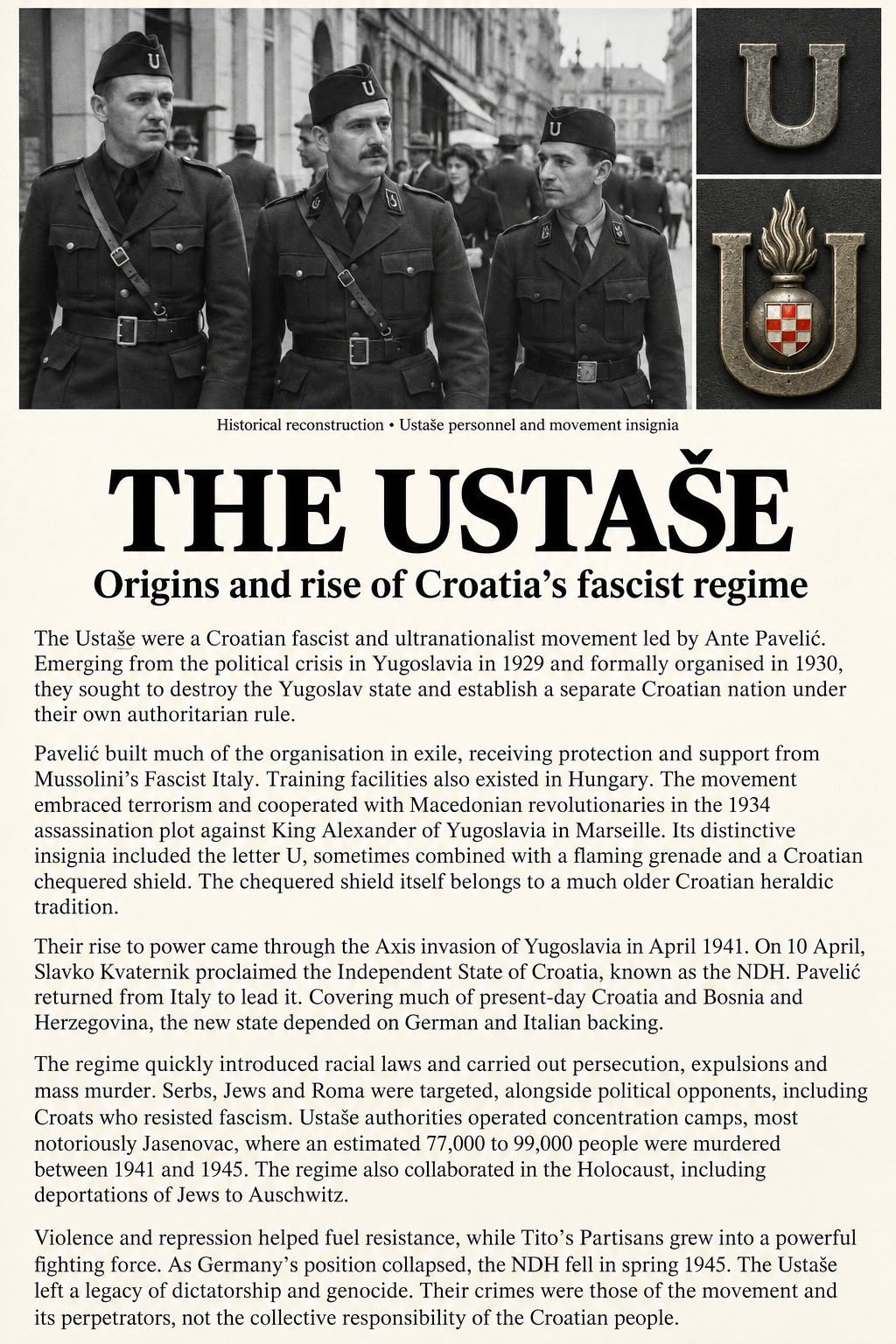 Croatian ustase organisation 