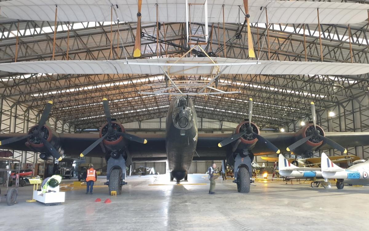The hangars at Yorkshire Air Museum are full of interesting planes.