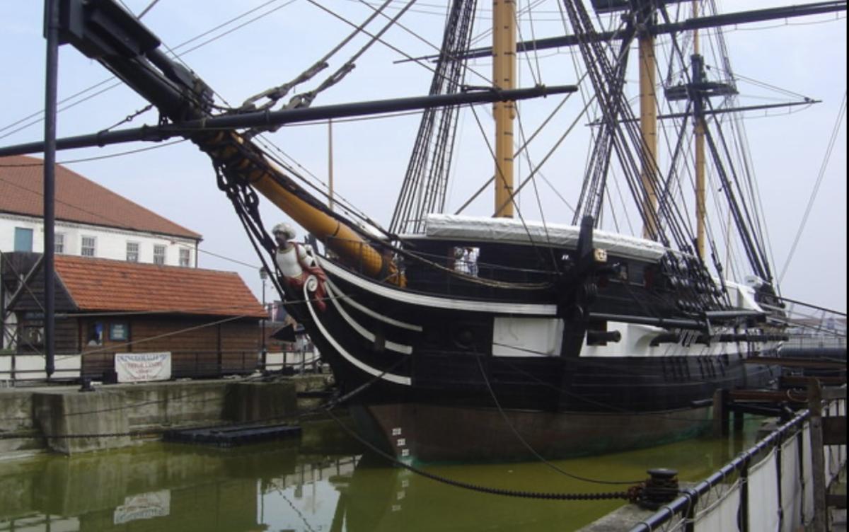 Ship on display at the National Museum of the Royal Navy, Hartlepool