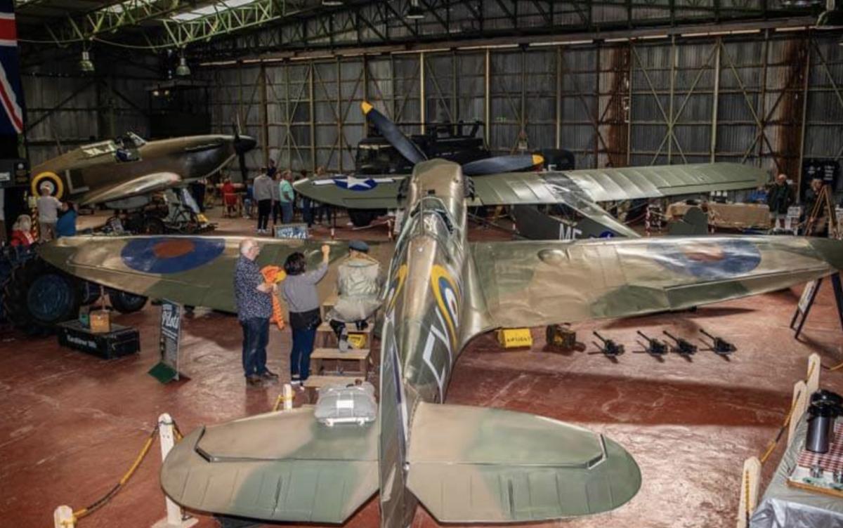 Spitfire Planes In Hanger